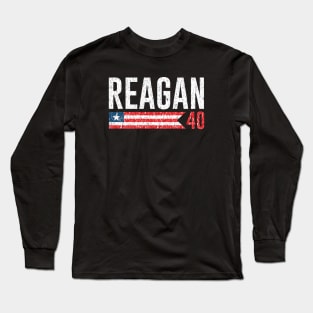 Ronald Reagan 40th President Long Sleeve T-Shirt